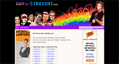 Desktop Screenshot of gay-or-straight.com
